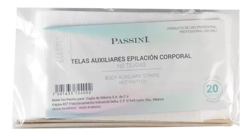 PASSINI TELAS PARA DEPILAR 20 PZ